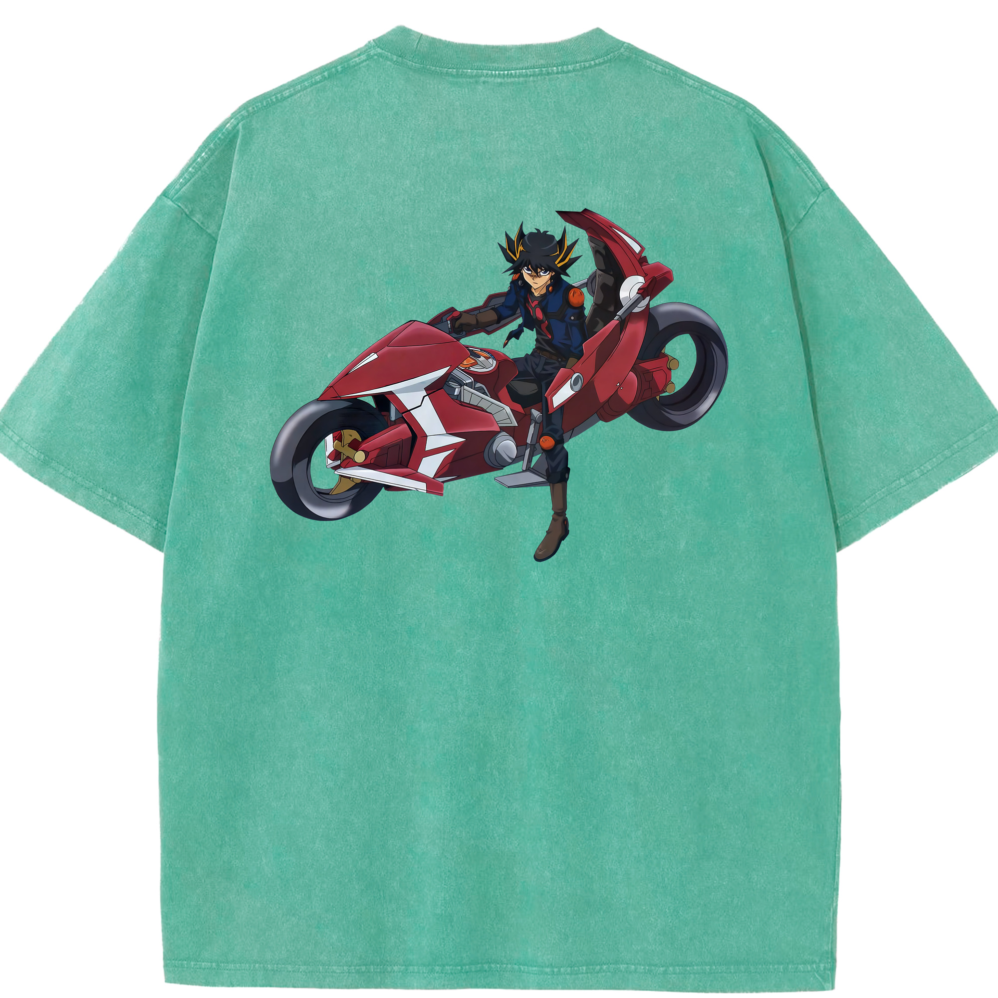 （画像用） 遊☆戯☆王 Yu-Gi-Oh! 綿100% ヴィンテージ風 半袖Tシャツ（背面プリント）